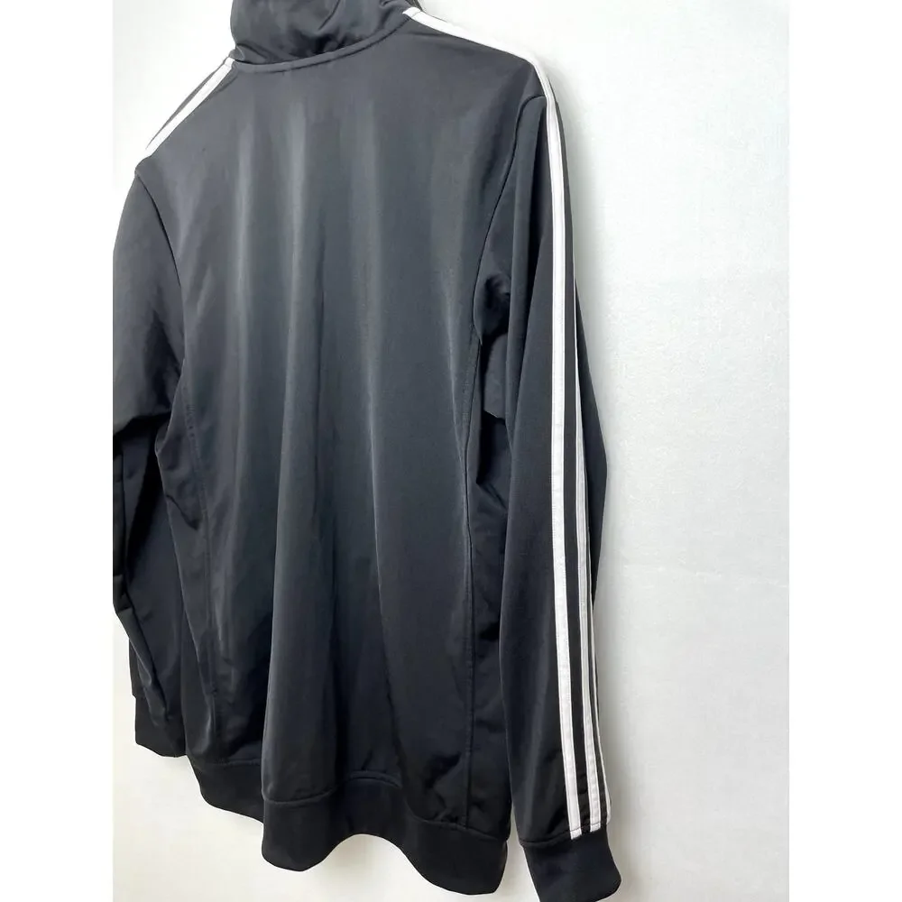 Adidas Mens Track Full Zip Jacket Black Large - Picture 5 of 9